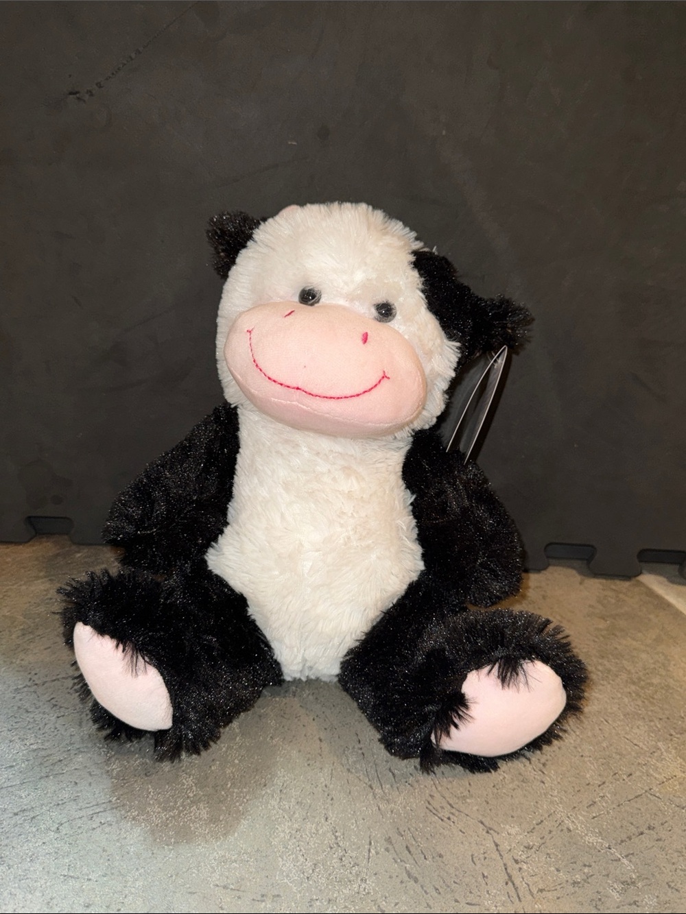 Kellytoy Black White Cow Plush With Tags soft toy